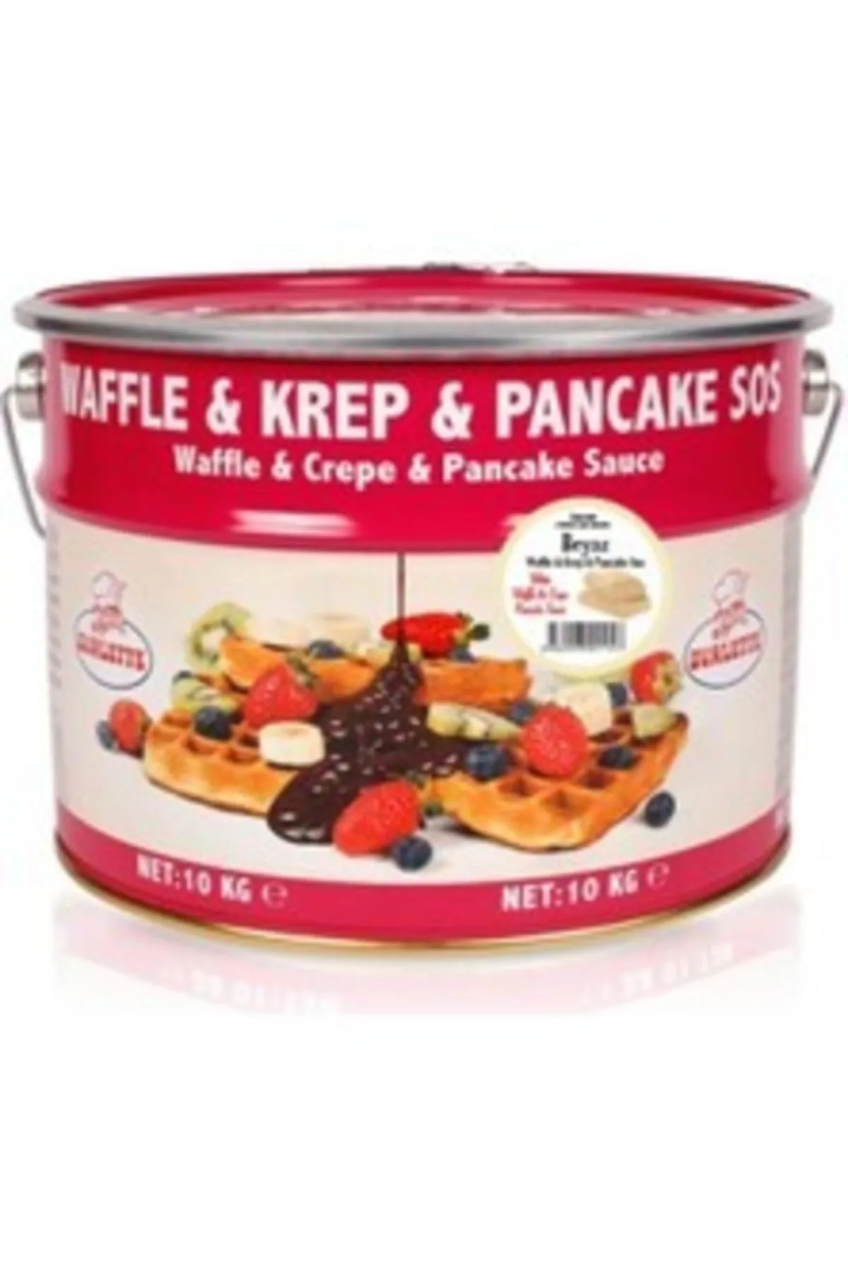 OVALETTE 10KG BEYAZ WAFFLE SOSU