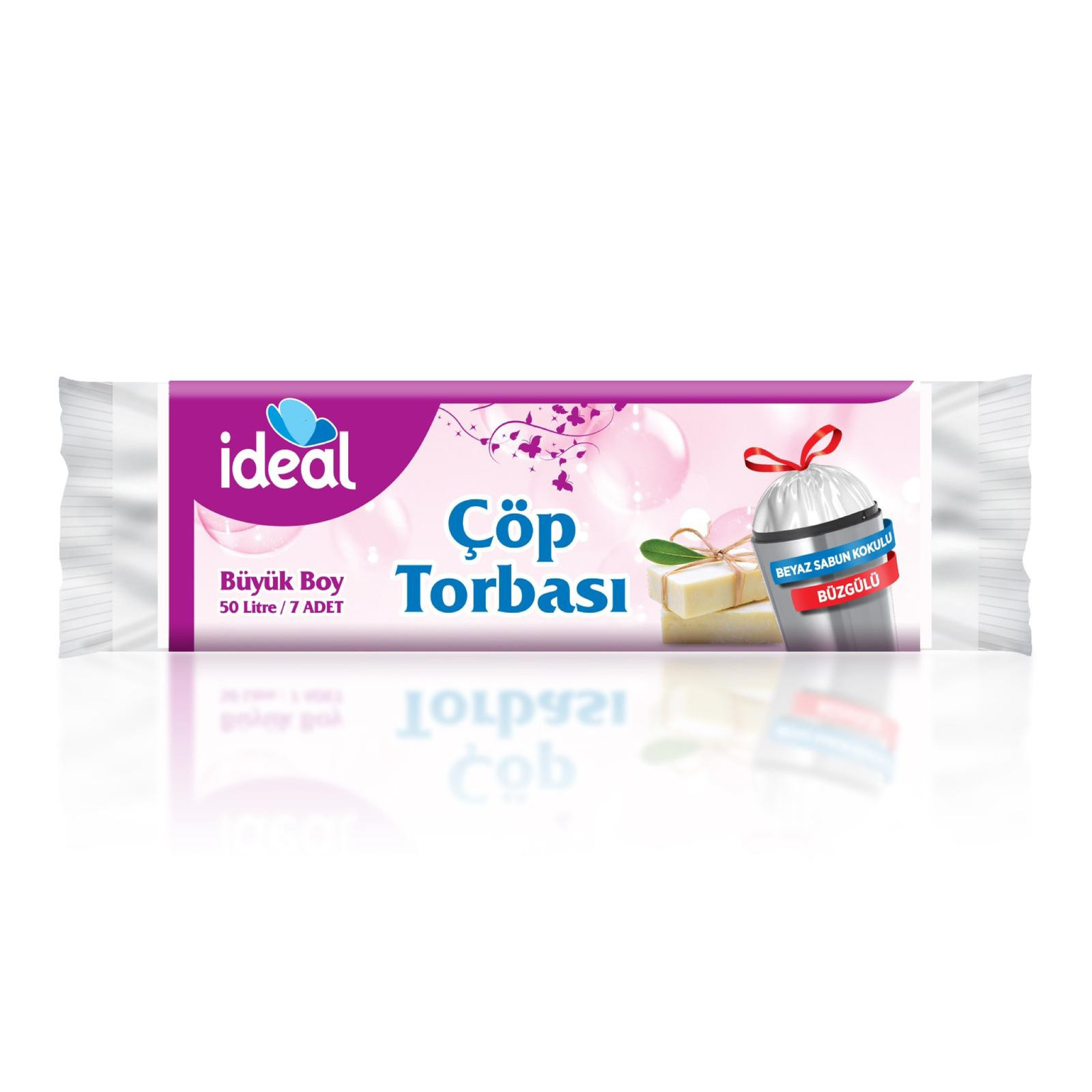 İDEAL BÜYÜK BOY ÇÖP TORBA 7'Lİ 50 LT