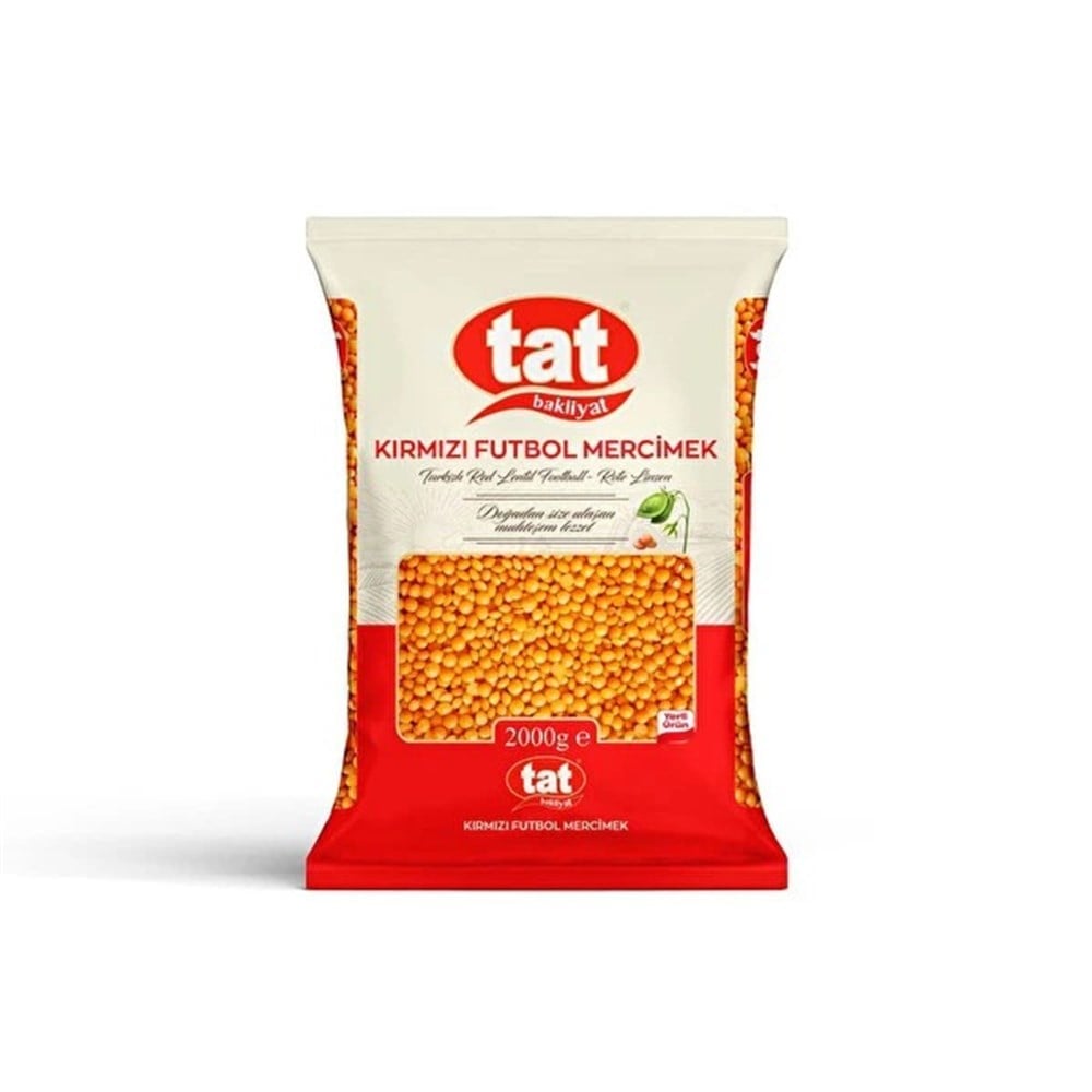 Tat Kırmızı Mercimek Yerli Futbol 2.000 Gr