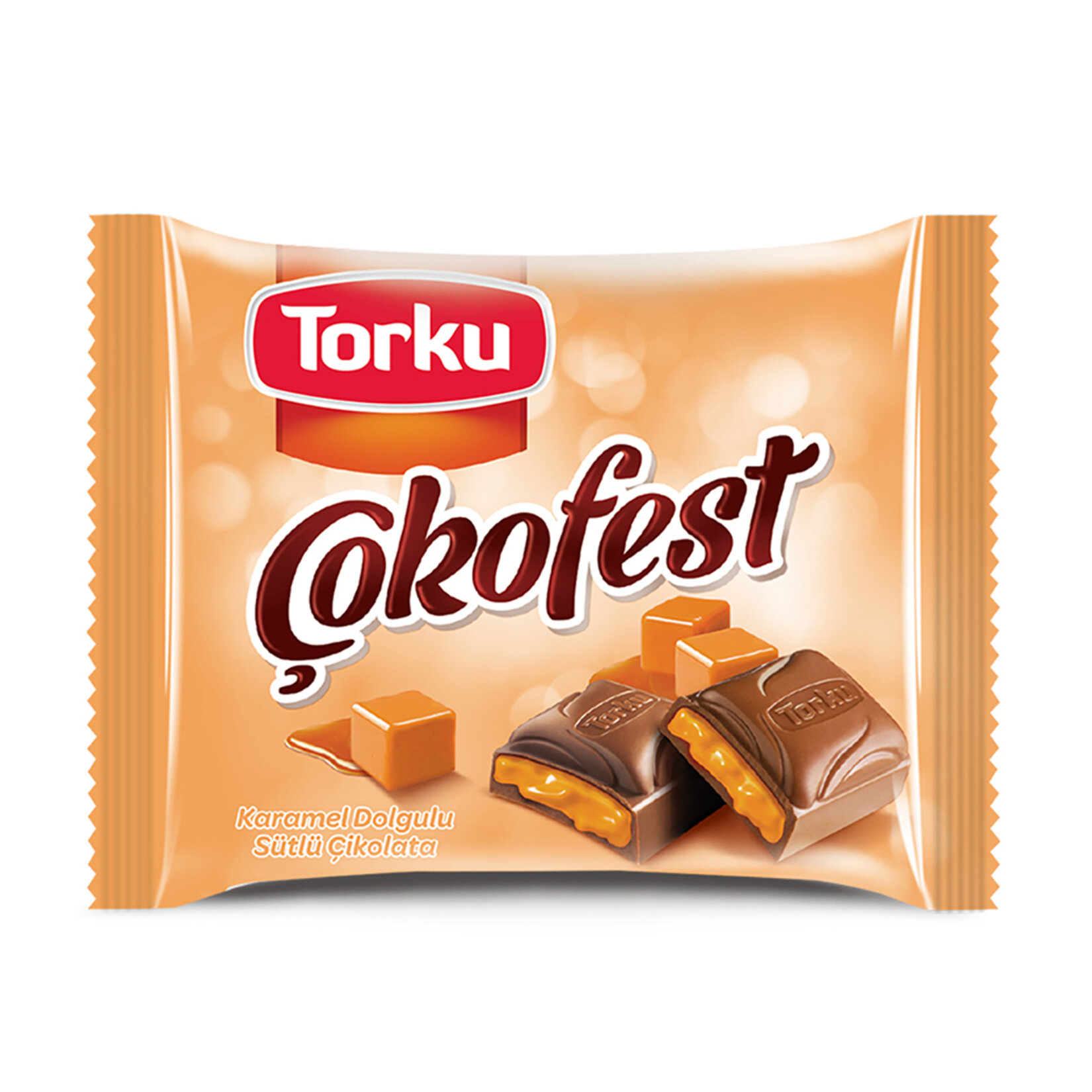 TORKU ÇOKOFEST KARAMEL DOLGULU ÇİKOLATA 55G