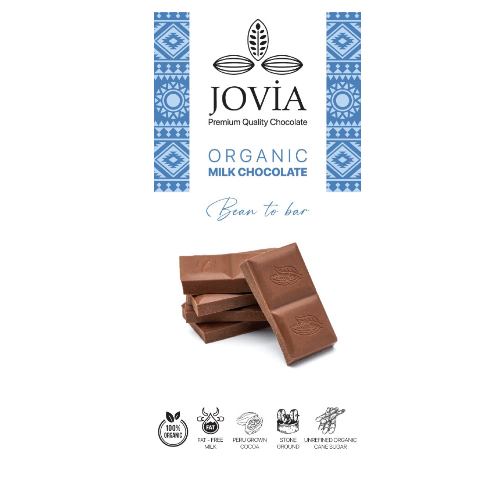 JOVIA ORGANIC EXTRA CREAMY MILK ÇİKOLATA 85 G