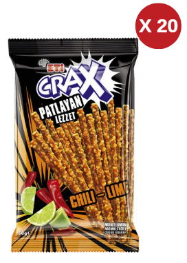 ETİ CRAX CHILLI LIME 50 GR ( 20 ADET )