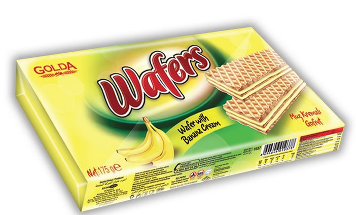 GOLDA WAFERS MUZ AROMALI  GOFRET (175 GR)