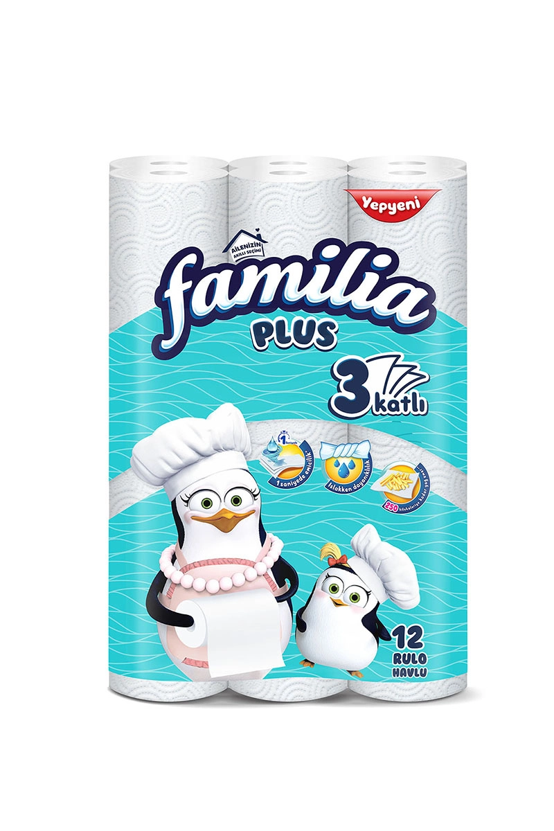 FAMİLİA PLUS  HAVLU 12Lİ