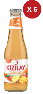 KIZILAY MEYVELİ MANGO-ANANAS 6 ADET