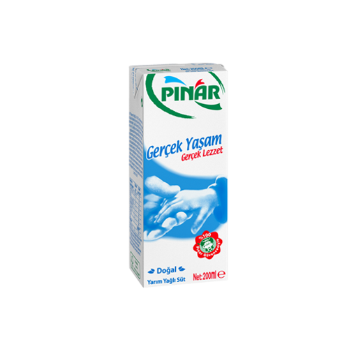 PINAR SÜT YARIM YAĞLI 200 ML