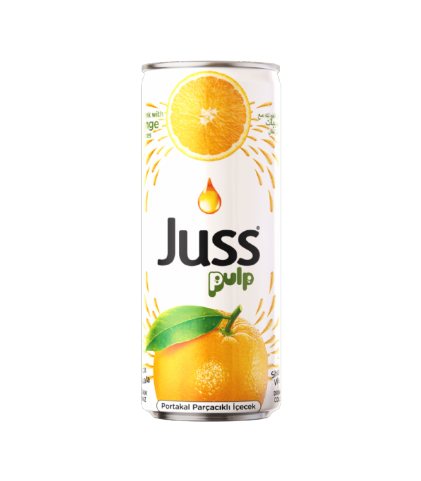 JUSS PARÇACIKLI TENEKE PORTAKAL 250 ML