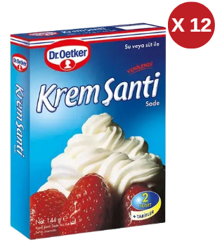 DR OETKER KREM ŞANTİ 144 GR.SADE 12 ADET