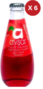 AVŞAR KARPUZ ÇİLEK SODA 6 ADET