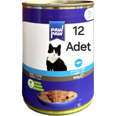 PAWPAW  BALIKLI KONSERVE KEDİ MAMASI 400 GR