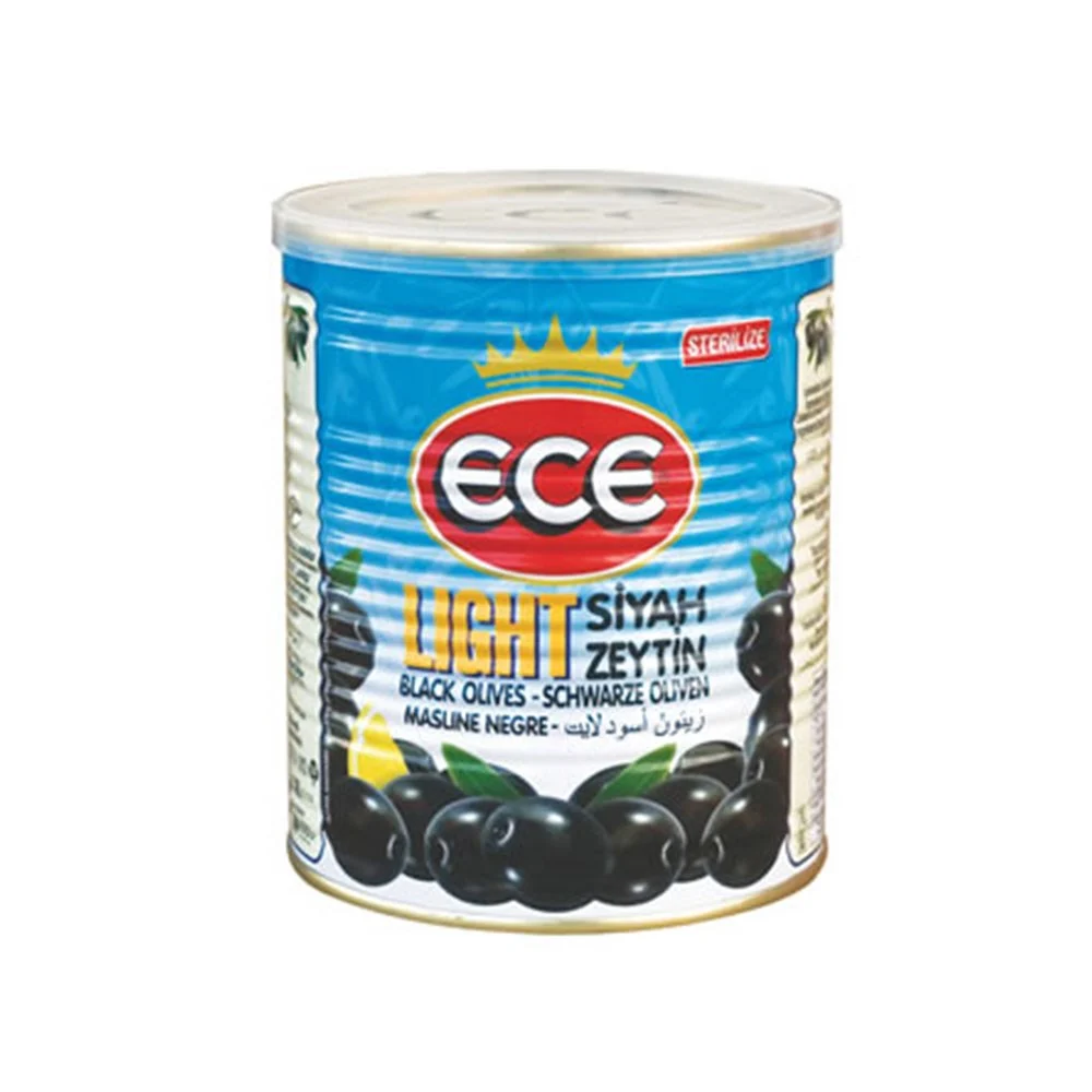 ECE LIGHT SİYAH ZEYTİN TENEKE 780 GR