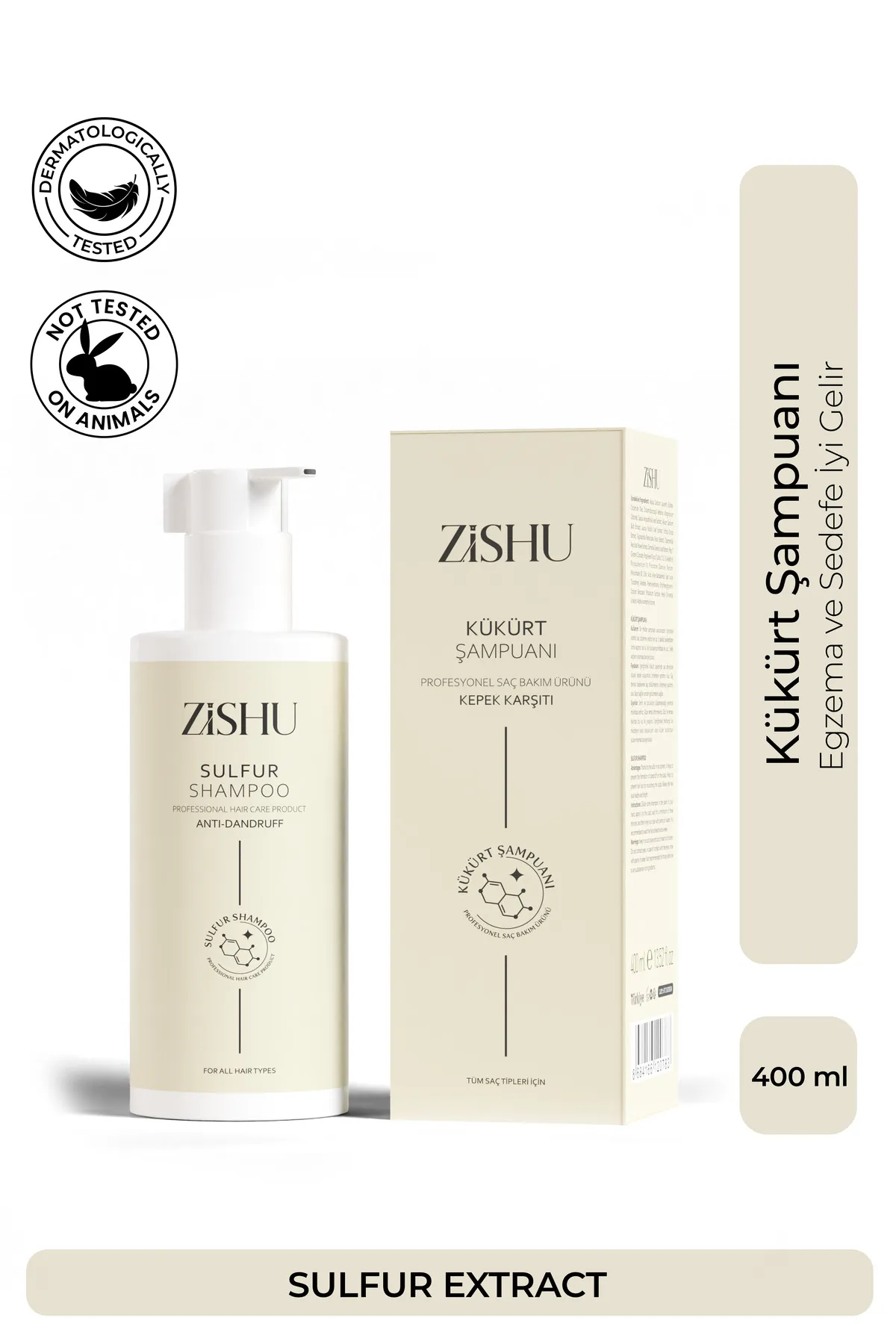 ZİSHU -  KÜKÜRT ŞAMPUAN 400 ML 