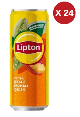 LİPTON ŞEFTALİ 330 ML TENEKE 24 ADET
