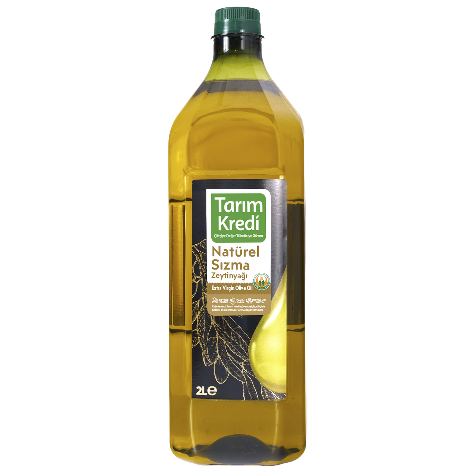 TARIM KREDİ NATUREL SIZMA ZEYTİNYAĞI 2 LT PET