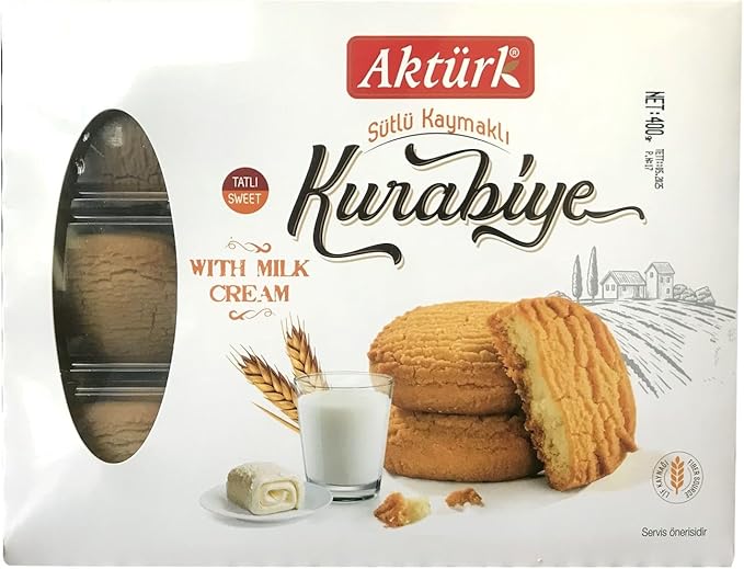 AKTÜRK KURABİYE SÜTLÜ KAYMAK TATLI 400 GR