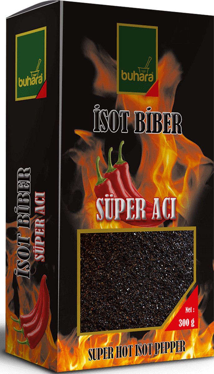 BUHARA İSOT BİBER SÜPER ACI KUTU 300 GR