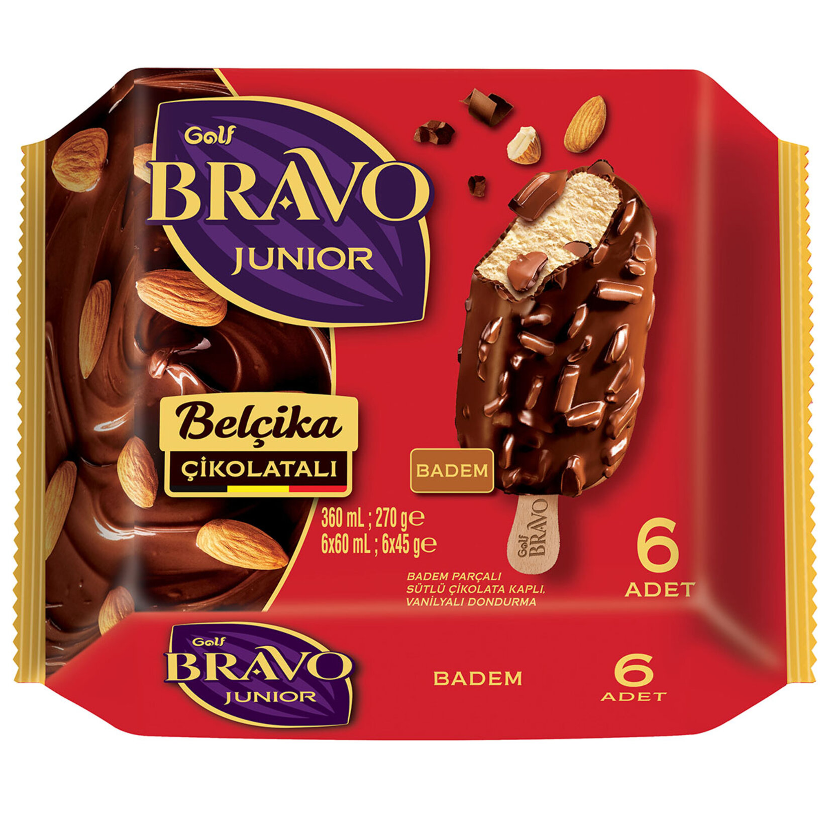 GOLF BRAVO JR  BADEM 360 ML